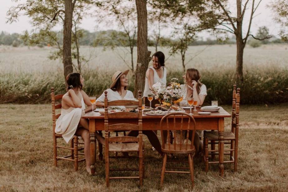 Family picnic in nature