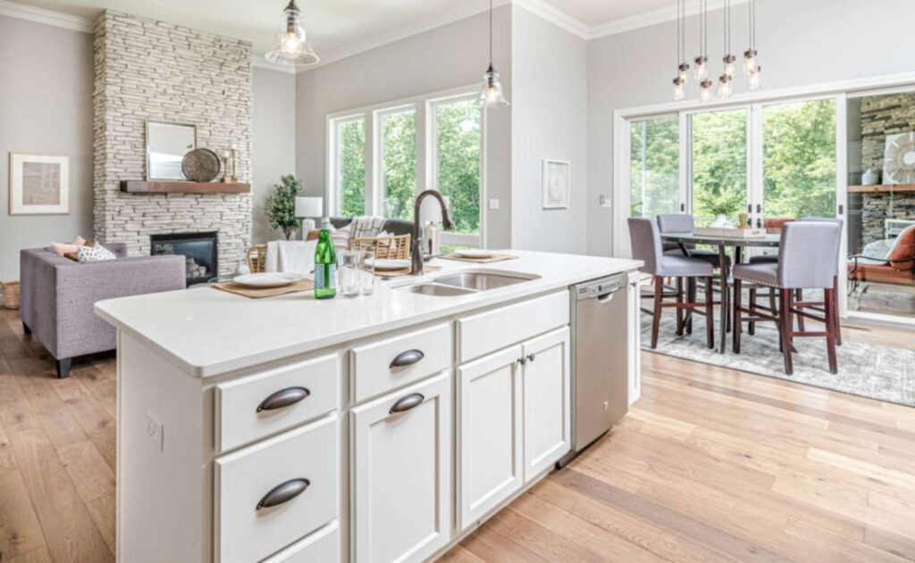 Modern kitchen island